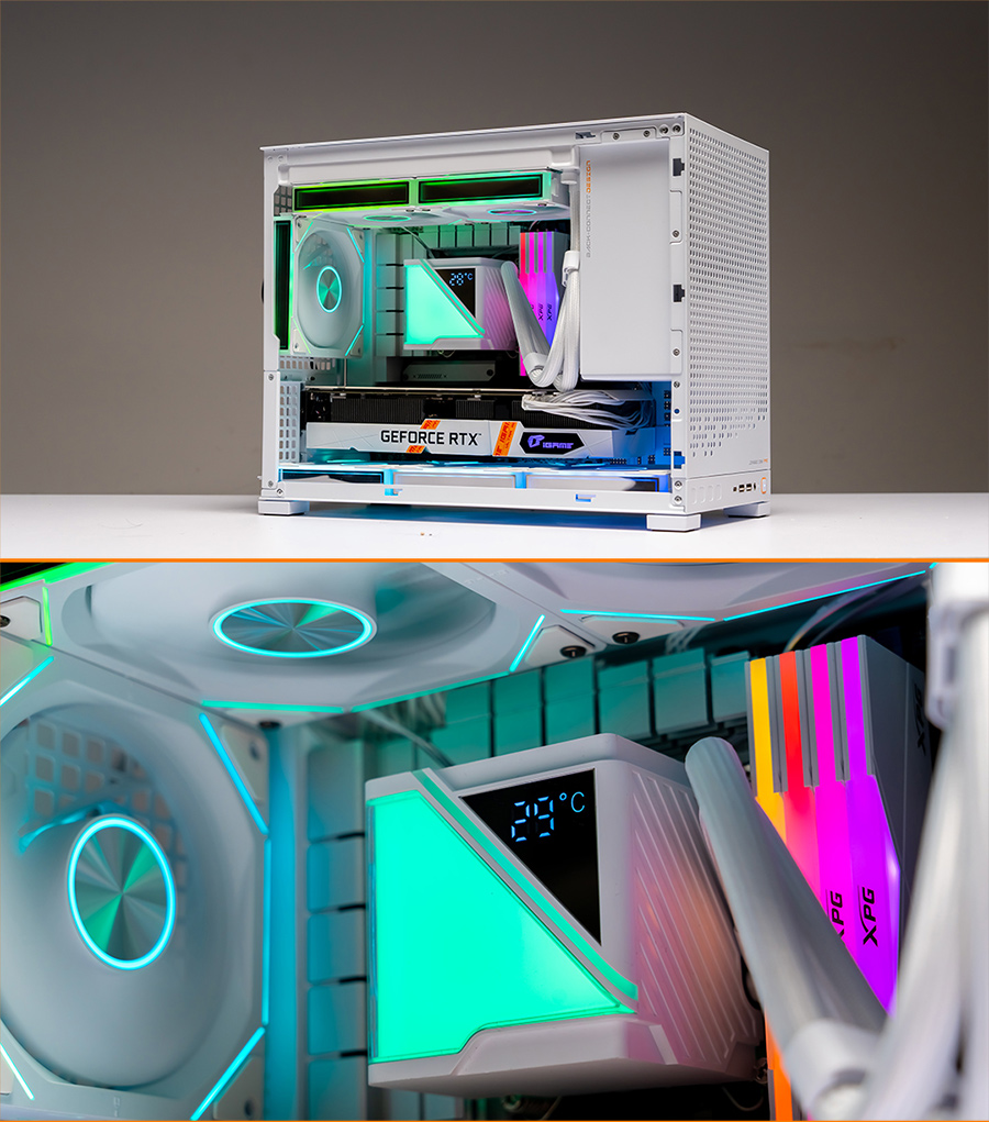 JUNGLE LEOPARD Stellar Realm 240 White Liquid Cooling