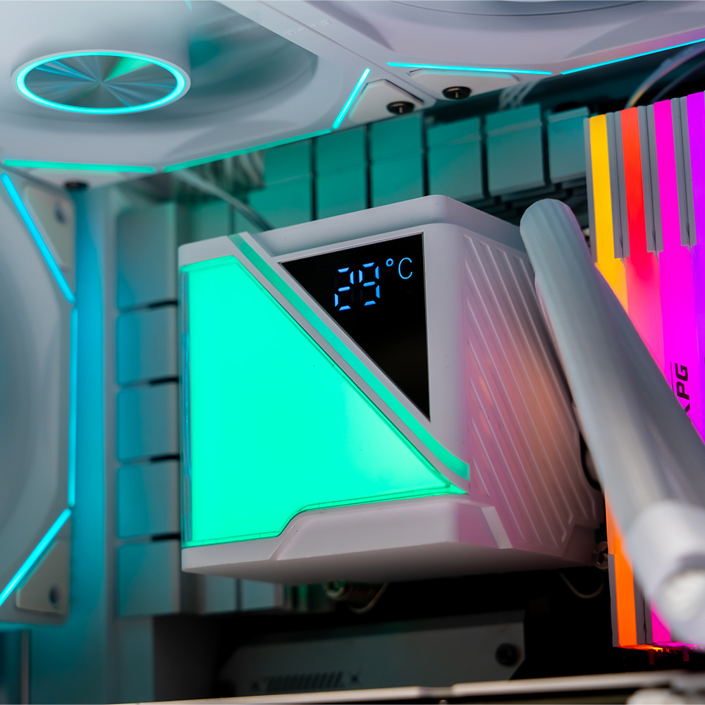 JUNGLE LEOPARD Stellar Realm 240 White Liquid Cooling