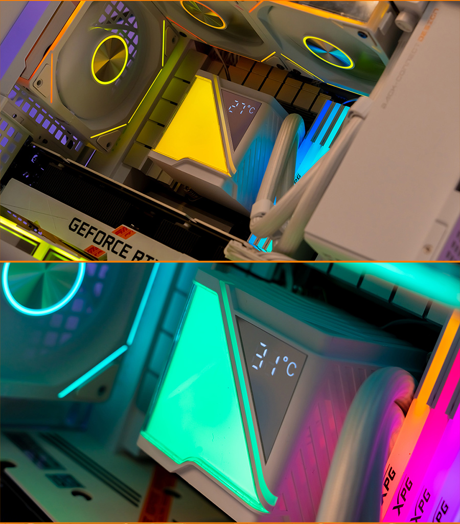 JUNGLE LEOPARD Stellar Realm 240 White Liquid Cooling