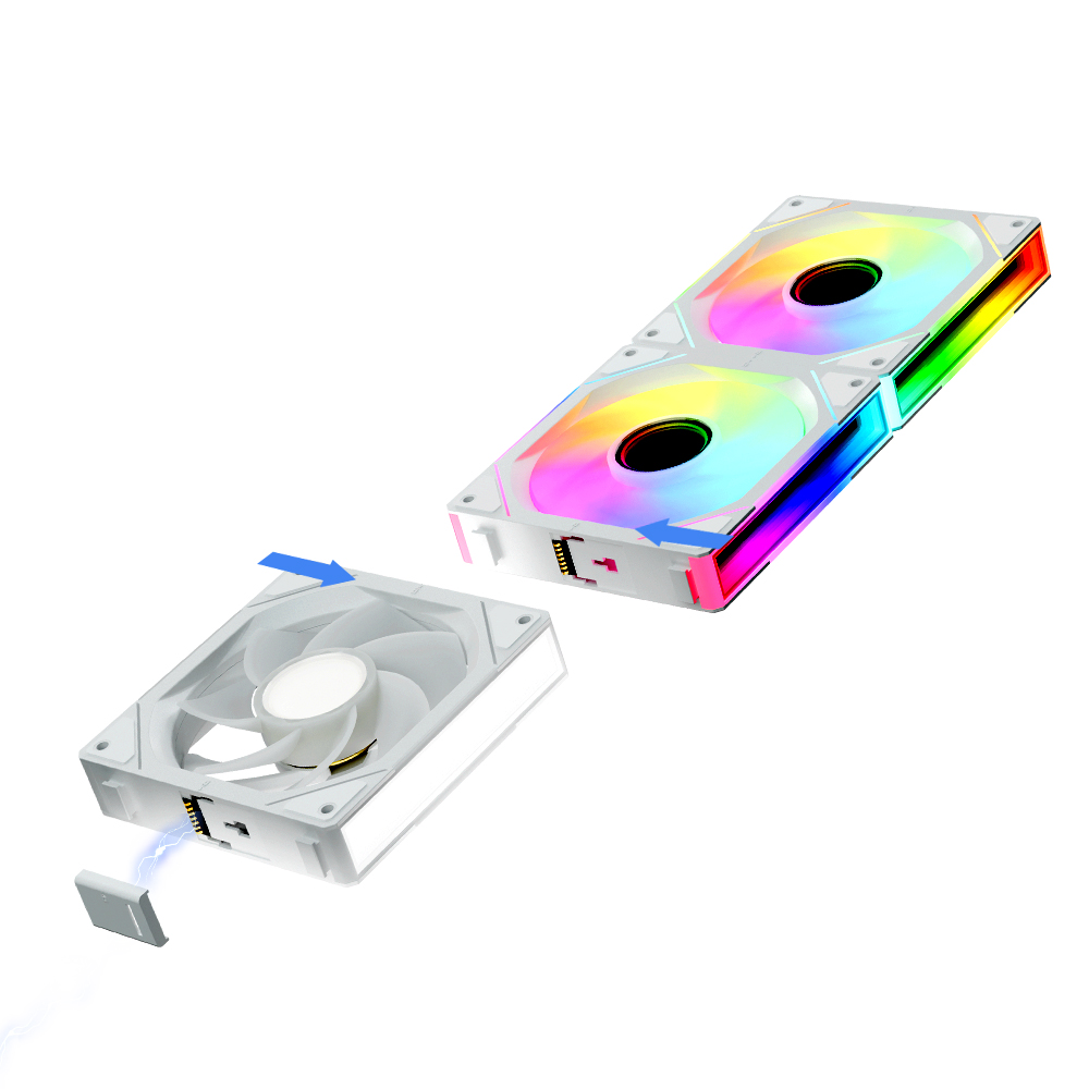 Jungle Leopard JM-V1 120mm infinite mirrorBuilding block fan