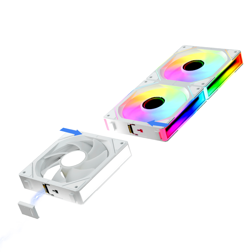 Jungle Leopard JM-V1 120mm infinite mirrorBuilding block fan
