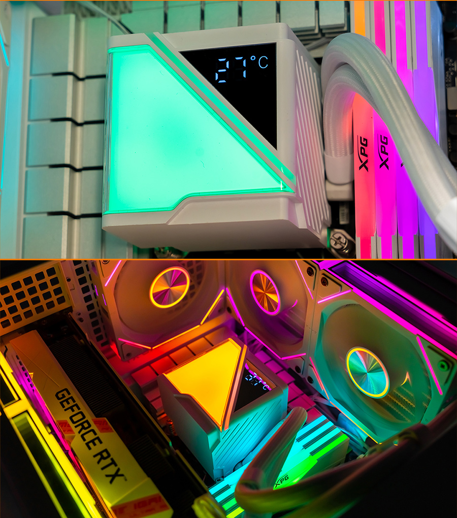 JUNGLE LEOPARD Stellar Realm 240 White Liquid Cooling