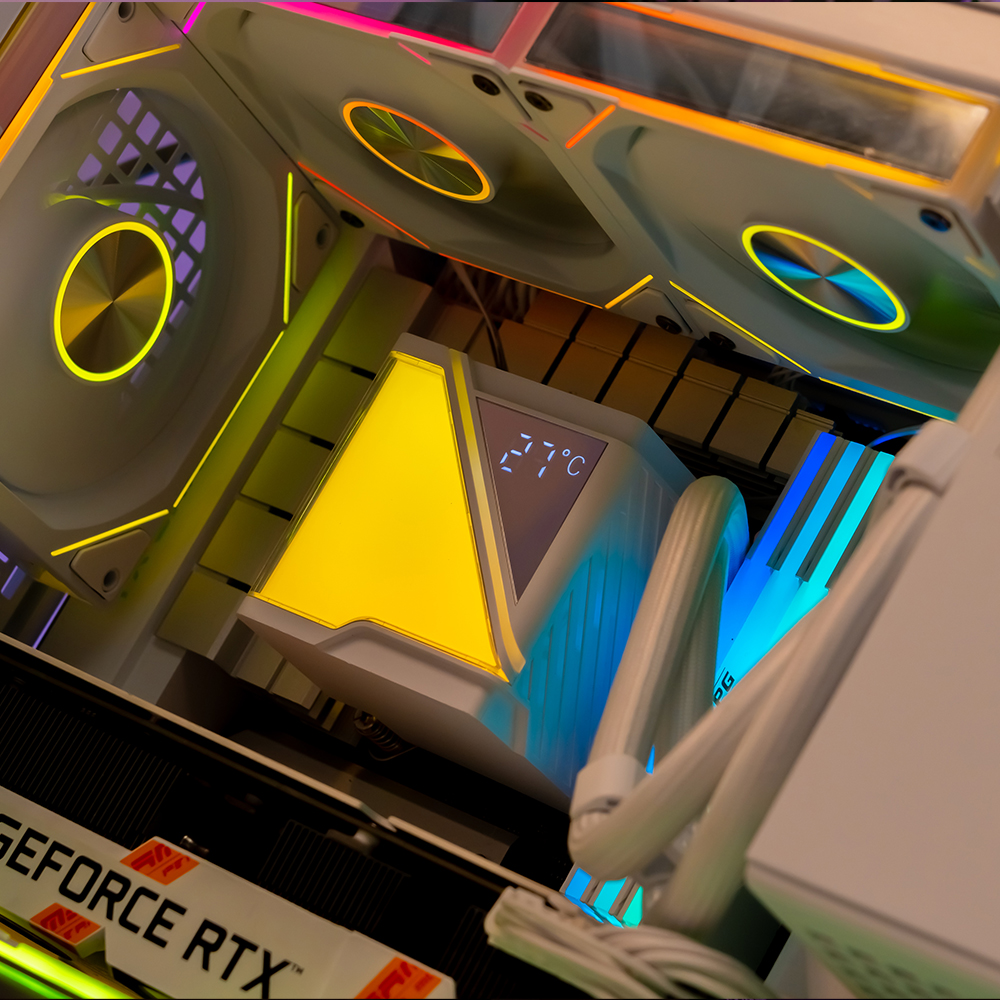JUNGLE LEOPARD Stellar Realm 240 White Liquid Cooling
