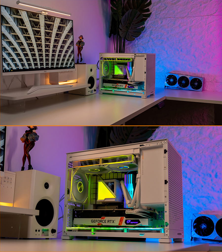JUNGLE LEOPARD Stellar Realm 240 White Liquid Cooling