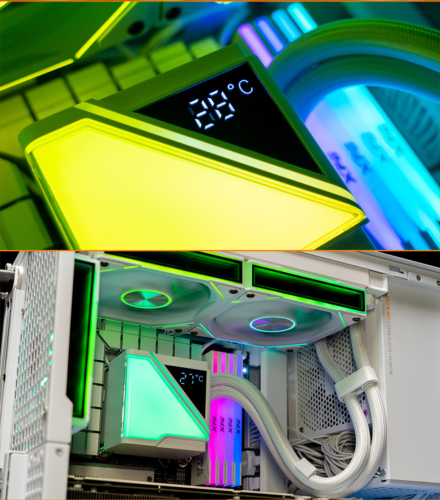JUNGLE LEOPARD Stellar Realm 240 White Liquid Cooling